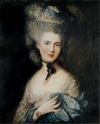 Thomas Gainsborough Lady in Blue France oil painting artist